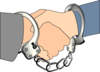 Handshake With Handcuffs Clip Art